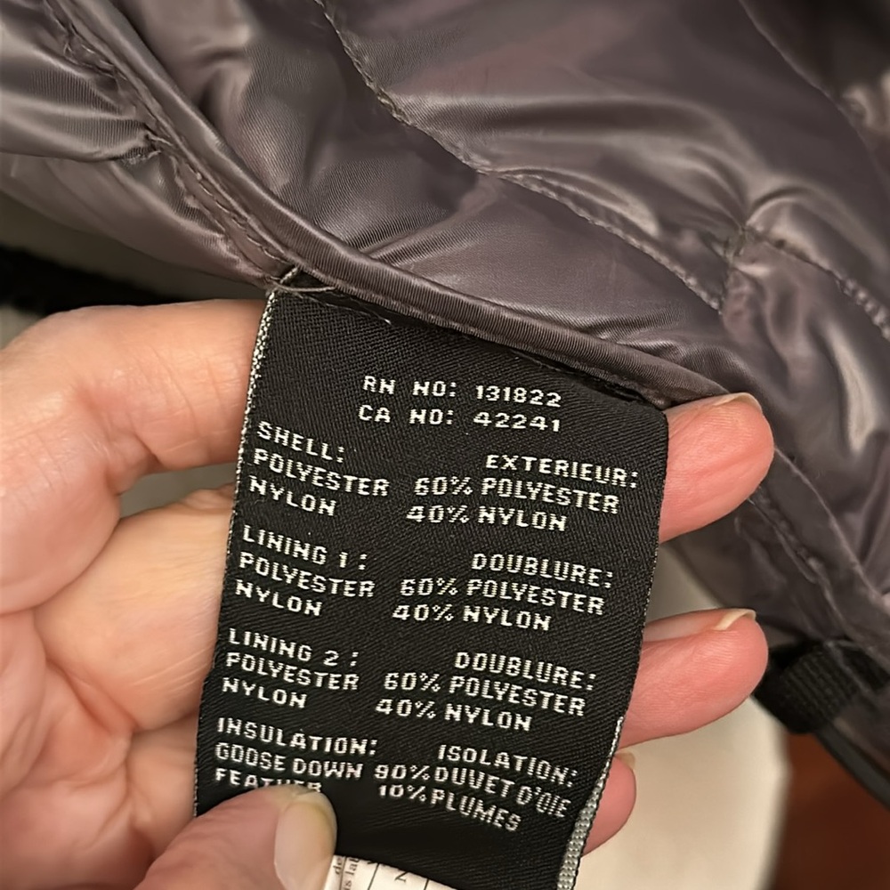 Sam Down Silver Jacket, Size Small - image 5